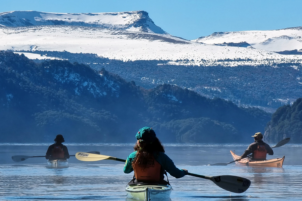 Travesías en kayak en invierno